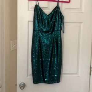 Lulus green sequin dress